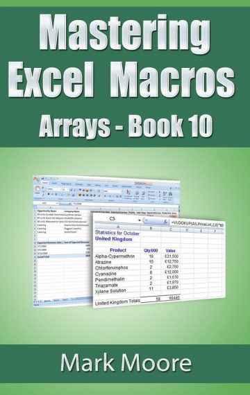 Mastering Excel Macros: Arrays (Book 10)
