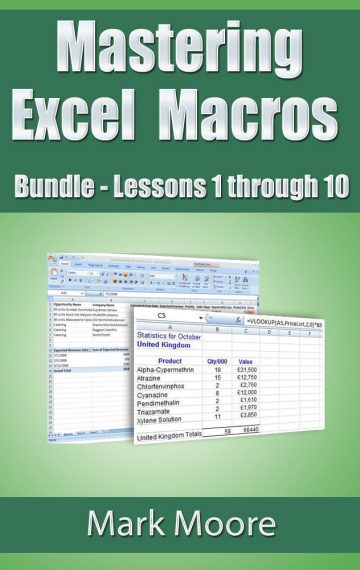 Mastering Excel Macros Bundle: Lessons 1 – 10
